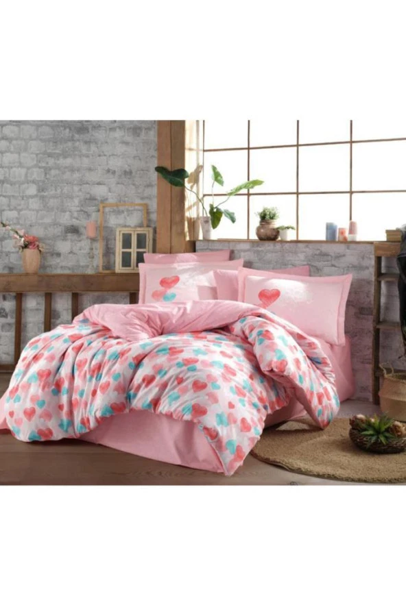 Felicita Tek Kişilik Nevresim Takımı Kırmızı - Resim 2