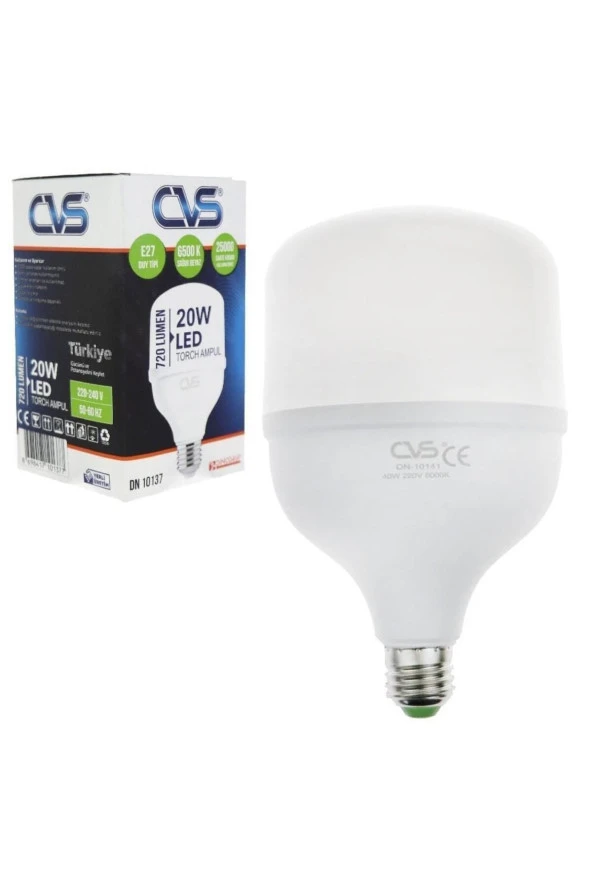 CVS 20 Watt Beyaz Torch Led Ampul