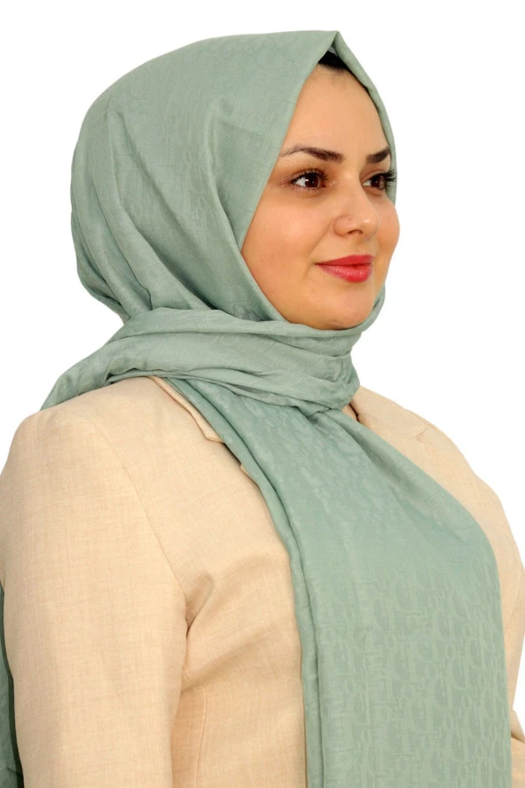 D Desen Jakarlı Pamuklu Şal EŞ5263-20 ürün görseli