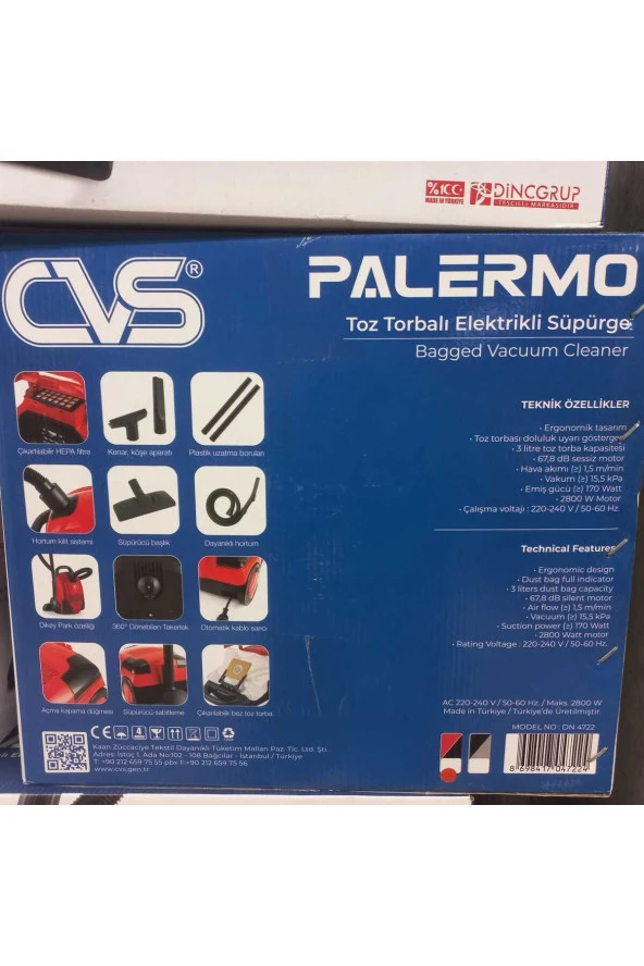 HM industry design ELEKTRİKLİ SÜPÜRGE TOZ TORBALI - 2