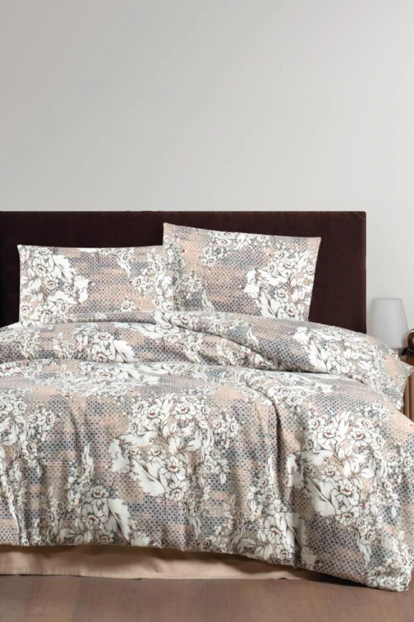 Rina 6 Parça Comforter Çeyiz Seti Kahve