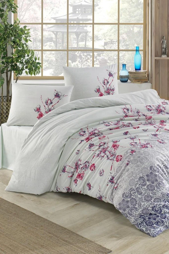 Taç Kristal Lida Light Collection Çift Kişilik Nevresim Takımı Mavi ürün görseli