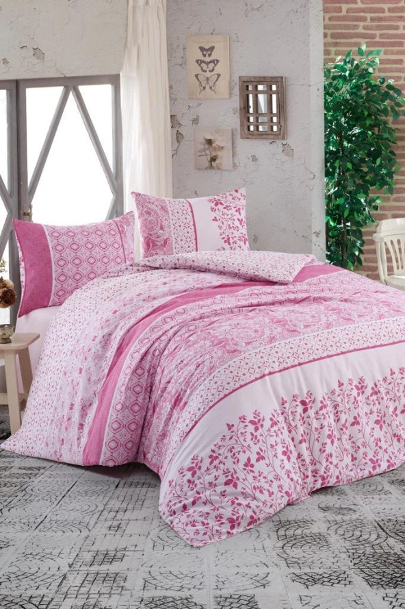 Taç Kristal Kayla Light Collection Çift Kişilik Nevresim Takımı Pembe ürün görseli