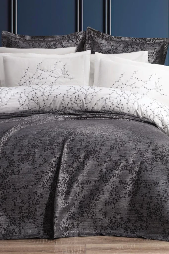 Burçak Gelin Seti 7 Parça Antrasit - Resim 2