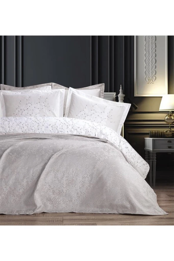 Burçak Gelin Seti 7 Parça Bej - Resim 2