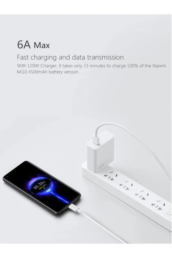 Xiaomi 120W Ultra Hızlı Şarj Cihazı (Xiaomi Türkiye Garantili) - 3