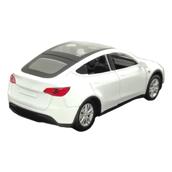 Birlik Oyuncak Minitro 1:36 Metal Çekbırak Sesli Işıklı Tesla Model Y FY6368-12D - 3