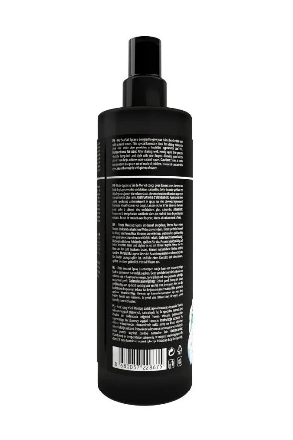 Black Red Sea Salt Spray Orta Tutuşlu Hacimlendirici Anti UV Deniz Tuzu Saç Spreyi 200 Ml - 5