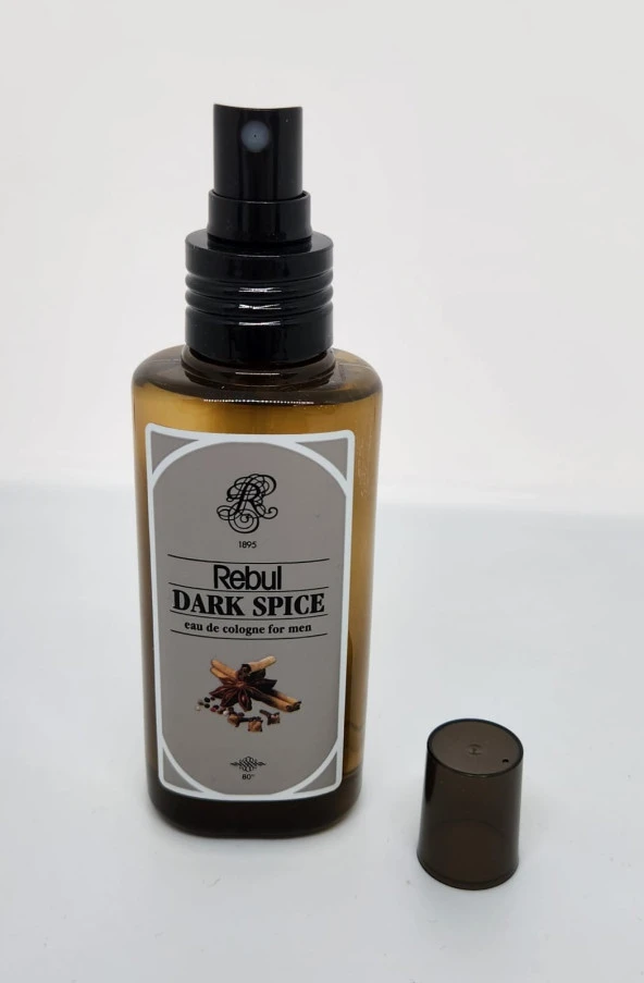 Rebul Dark Spice 125ML Sprey Başlık Kutulu PVC Şişe Kolonya