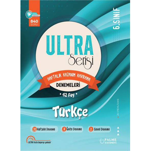 Palme Yayınevi ULTRA Serisi 6.Sınıf Türkçe Denemeleri