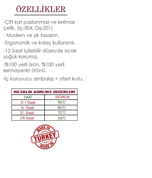 Cooker Çift Katlı Çelik Termos 1,5 Lt Ckr2031 - 2