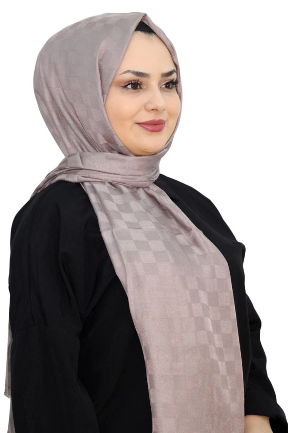 Minelli Jakarlı Dama Monogram Şal EŞ5262-1 ürün görseli