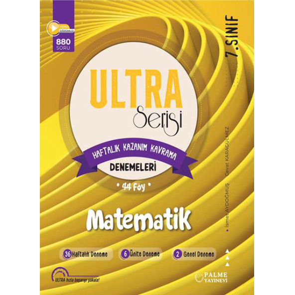 Palme Yayınevi ULTRA Serisi 7.Sınıf Matematik Denemeleri
