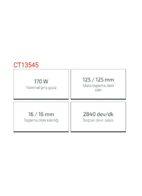 CROWN AVUÇ TAŞLAMA MOTORU 170W CT13545 - 5