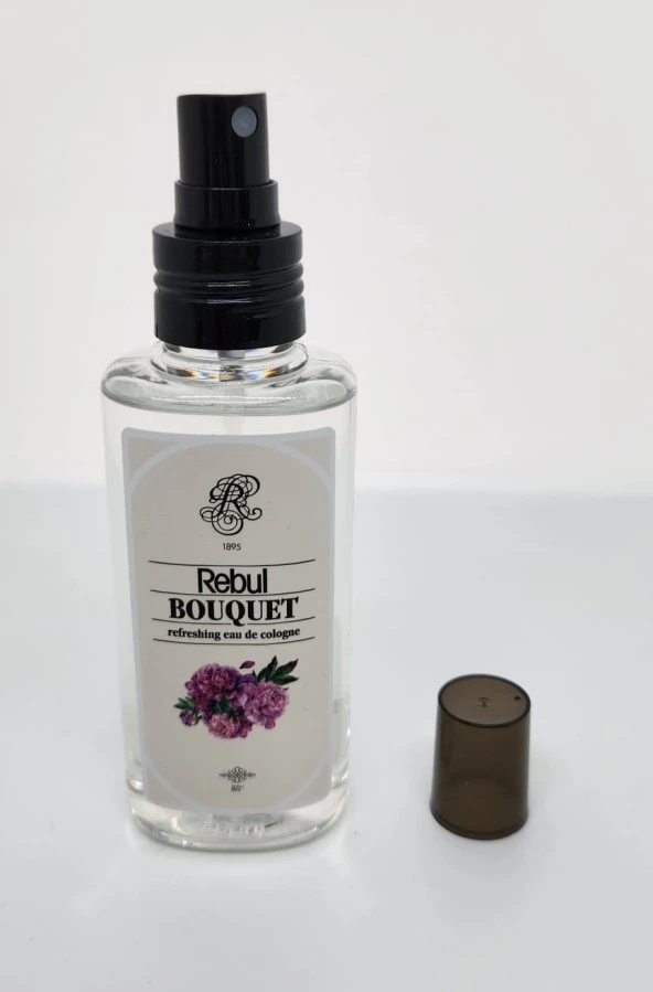 Rebul Bouquet 125ML Sprey Başlık Kutulu PVC Şişe Kolonya