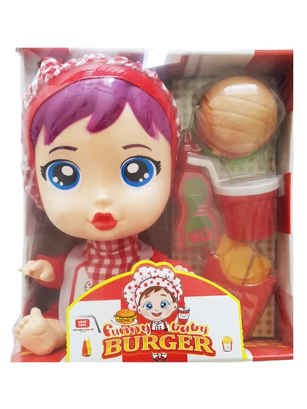 Oyuncak Bebek ve Hamburger Oyun Seti