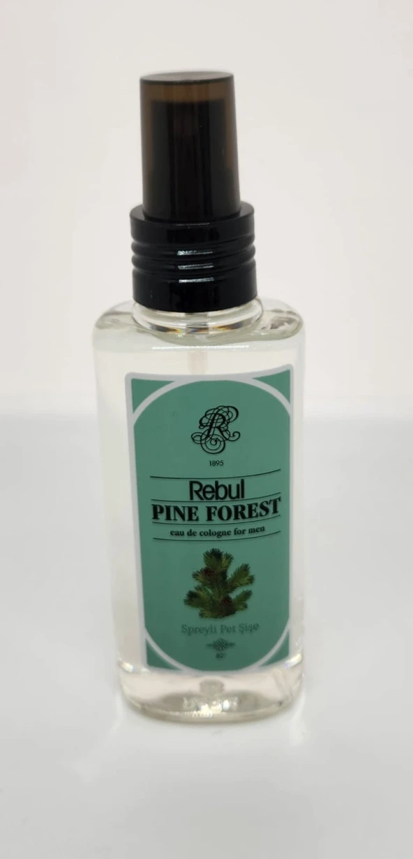 Rebul Pine Forest 125ML Sprey Başlık Kutulu PVC Şişe Kolonya