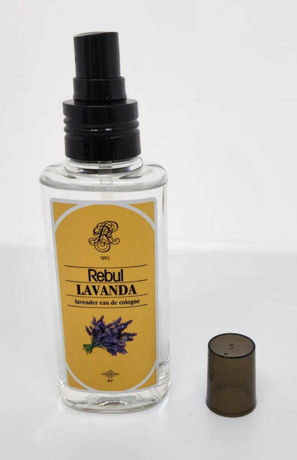 Rebul Lavanda 125ML Sprey Başlık Kutulu PVC Şişe Kolonya