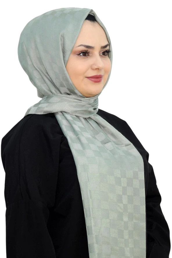 Minelli Jakarlı Dama Monogram Şal EŞ5262-15