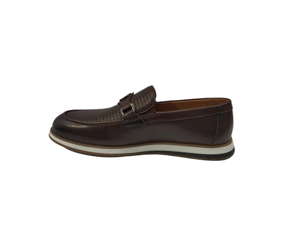 Marco Branchini 7842002M İç Dış Hakiki Deri Termo Kauçuk Taban Ortopedik Günlük Erkek Loafer Ayakkabı - 2