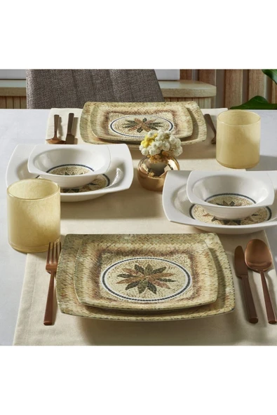 Güral Porselen Carolıne 24 Parça 6 Kişilik Yemek Takımı - 3036 - 4