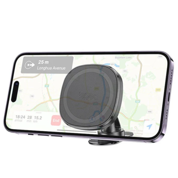 Coofbe 360° Döner Başlıklı Magsafe Uyumlu Torpido Üstü Araç Tutucu İphone 12 13 14 15 Pro Max Uyumlu