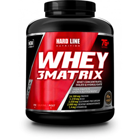 HARDLINE WHEY 3MATRIX ÇİKOLATALI 2300 GR