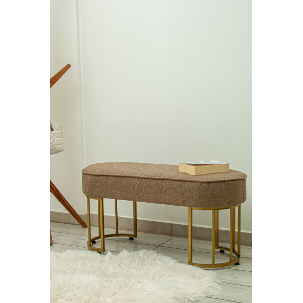 liza puf gold ayak teddy kumaş antre, hol - 2