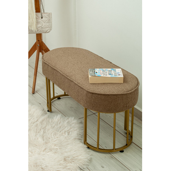 liza puf gold ayak teddy kumaş antre, hol - 3
