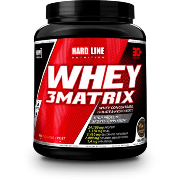 HARDLINE WHEY 3MATRIX ÇİKOLATALI 908 GR