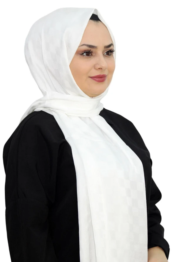 Minelli Jakarlı Dama Monogram Şal EŞ5262-2 ürün görseli