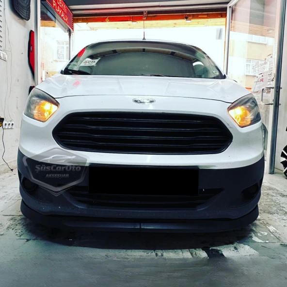 Ford Courier 2014-2023 Uyumlu Üniversal Astra H lip Esnek Ön Lip 2 Parça Tampon Altı Dil Karlık Ön Ek - 3
