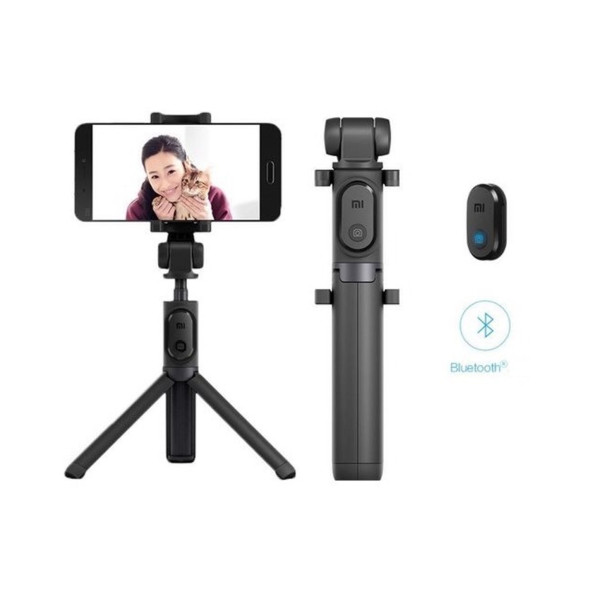 Xiaomi Selfie Çubuğu Tripod Bluetooth Uzaktan Kumandalı - Siyah - 1