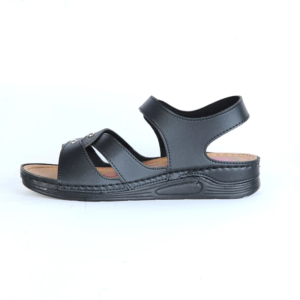 Moda Ayakkabı 01147 Serra Kadın Düz Sandalet - 15