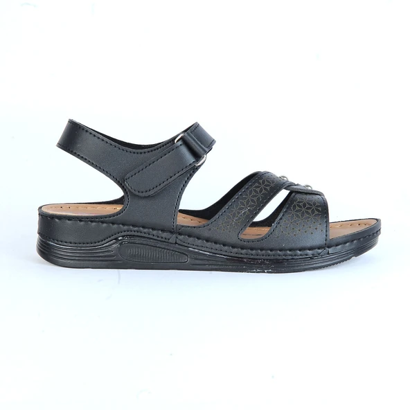 Moda Ayakkabı 01147 Serra Kadın Düz Sandalet - 11