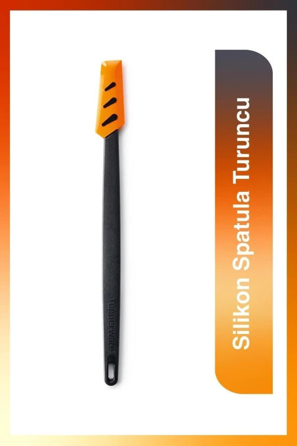 Silikon Spatula İnce Turuncu