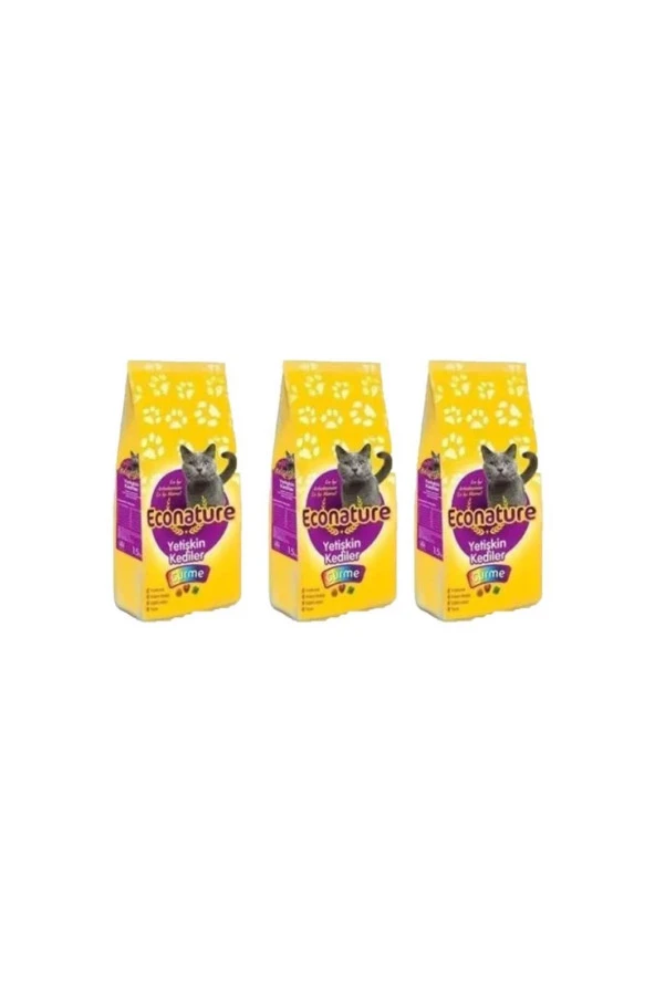 Gurme Yetişkin Kedi Maması 1 Kg X 3 Adet