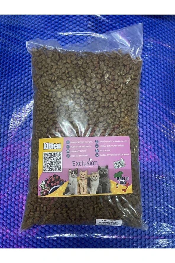 2kg Tavuklu, Yaban Mersinli Ve Narlı Düşük Tahıllı Yavru Kedi Maması (MADE İN İTALY) (1KG 1KG)