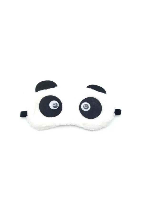 Peluş Panda Uyku Bandı  2 Adet - Göz Bandı - Hediyelik - 3