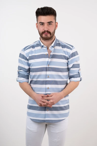 BİCAN ÇİZGİLİ GÖMLEK