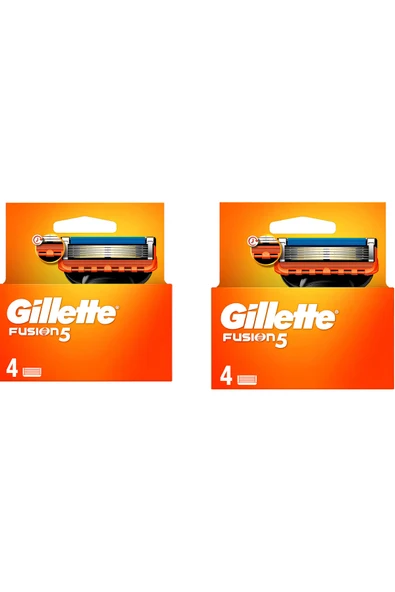 KARGO BEDAVA Başarılı Satıcı Gillette Fusion5 Tıraş Bıçağı 4'lü Yedek 7702018866984 X 2 ADET