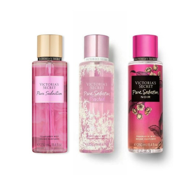 VICTORIA'S SECRET Pure Seduction-Pure S. Frosted-Pure S. Noir Vücut Spreyi Üçlü Set