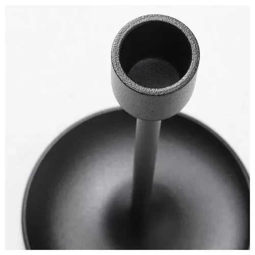 IKEA Fulltalıg Dekoratif Şamdan Mumluk 3 Adet Siyah - Resim 5
