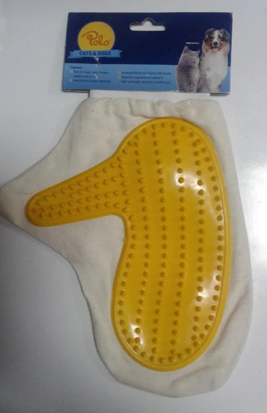 Polo Köpekler ve Kediler İçin Masaj Temizlik  Bakım Eldiveni - Resim 2