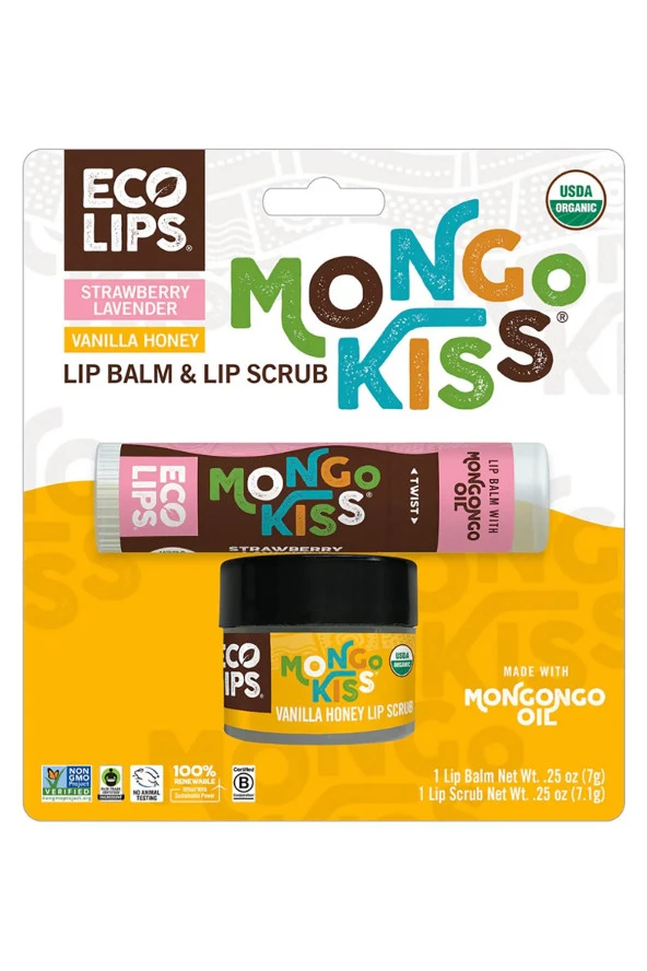 Eco Lips Mongo Kiss Dudak Balsamı + Dudak Peelingi