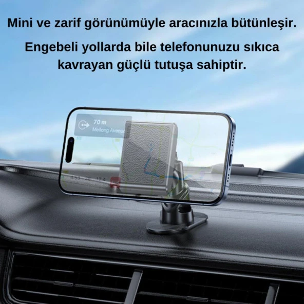 Coofbe 360° Döner Başlıklı Magsafe Uyumlu Torpido Üstü Araç Tutucu İphone 12 13 14 15 Pro Max Uyumlu - 2