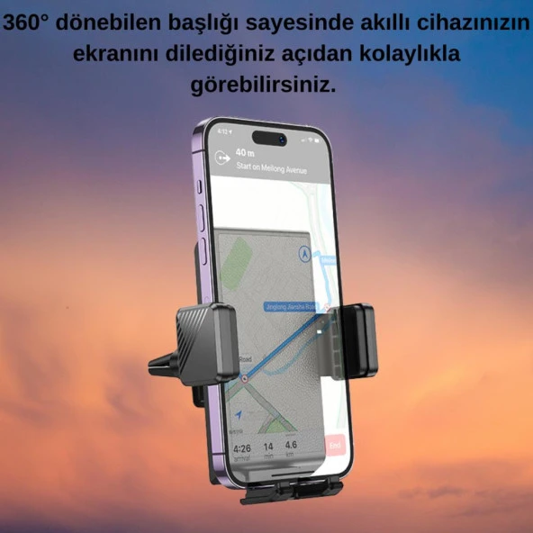 Coofbe 360° Döner Başlıklı Magsafe Uyumlu Havalandırma Araç Tutucu İphone 12 13 14 15 Pro Max Uyumlu - 4