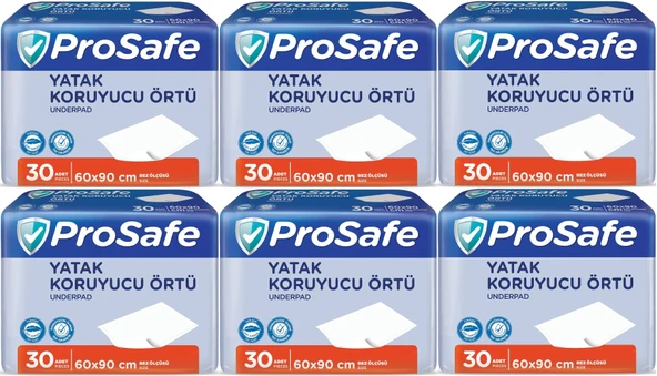 Prosafe Hasta Alt Açma Yatak Koruyucu Örtü 60*90CM 180 Adet (6PK*30)