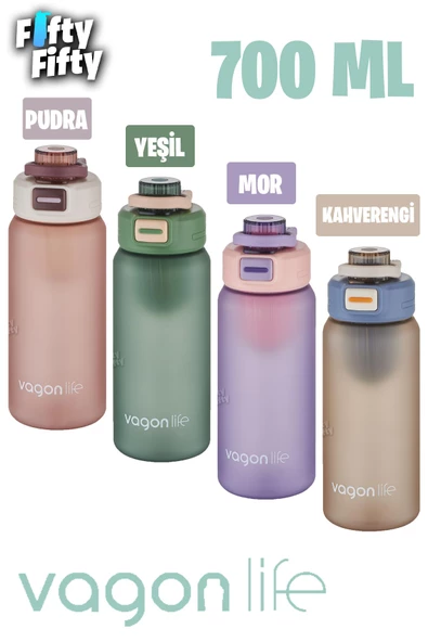 Vagonlife 700 ML Rahat İçim (Pipetsiz) Softtouch Kulplu Su Matarası -Süzgeçli-FFVGN2032700ML - 9