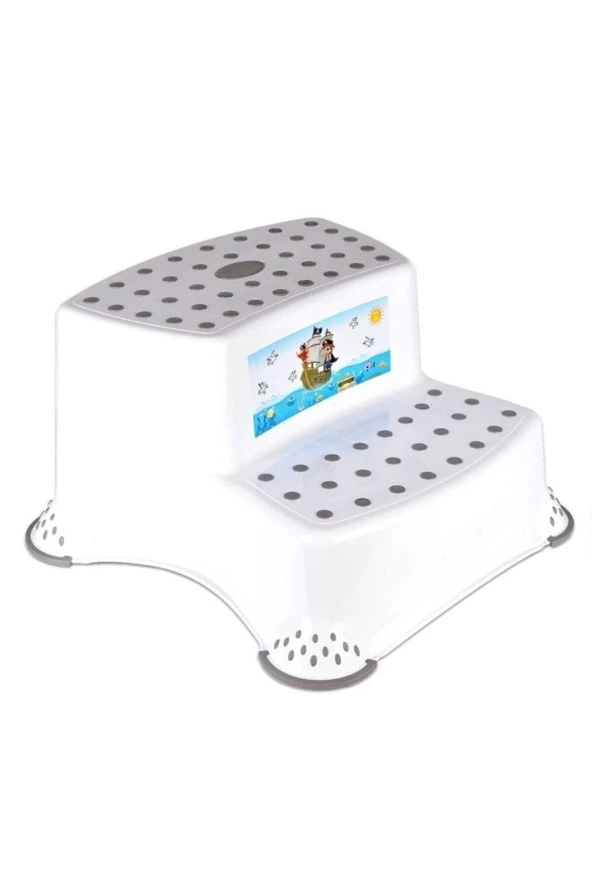 Tuğra Home Kaydırmaz Çocuk Taburesi Çift Basamaklı Çocuk Lavabo Basamağı Cm520,